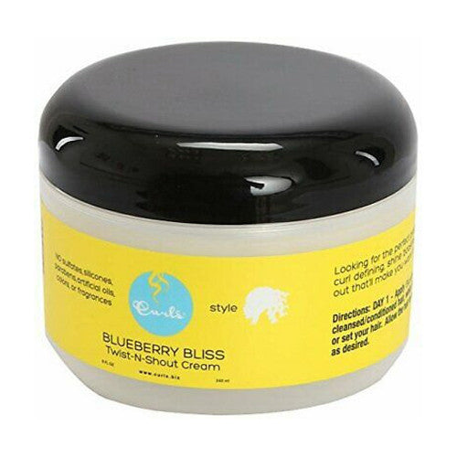 Blueberry Bliss Twist-N-Shout Hair Cream by Curls, 8 Oz